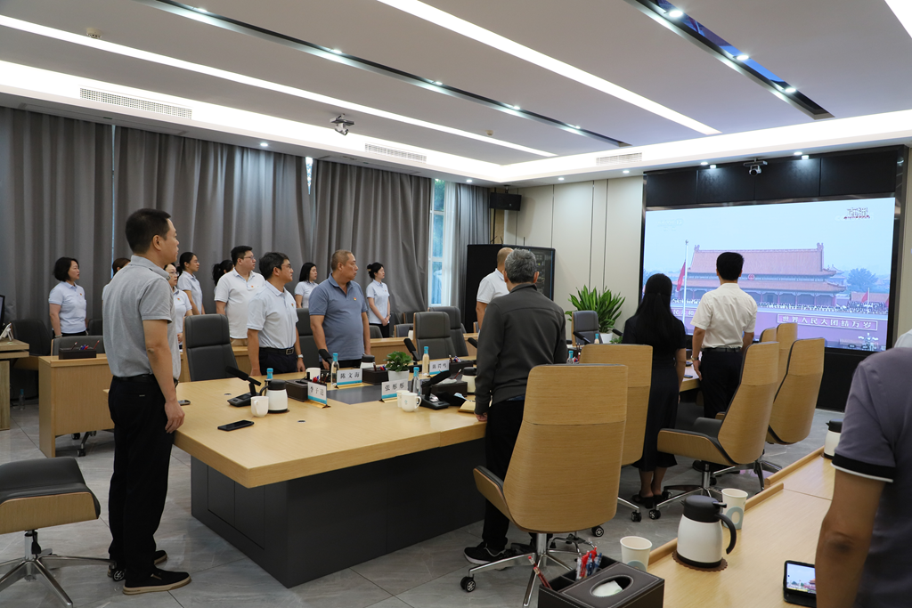 熱血高燃！廣州凈水公司集中觀看紀(jì)念中國人民抗日戰(zhàn)爭(zhēng)暨世界反法西斯戰(zhàn)爭(zhēng)勝利80周年大會(huì)